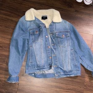 fur lined jean jacket